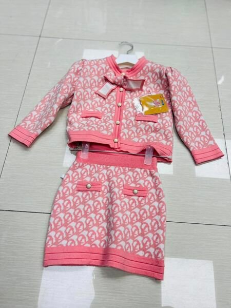 Suit for girl,jersey,long sleeve,age 1-10 years,pink