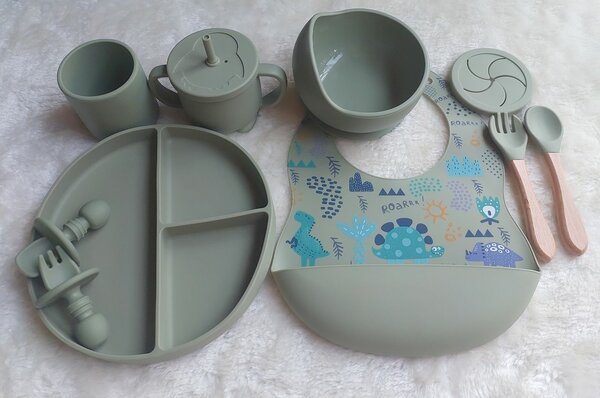 Ensemble d'assiettes alimentaires en silicone