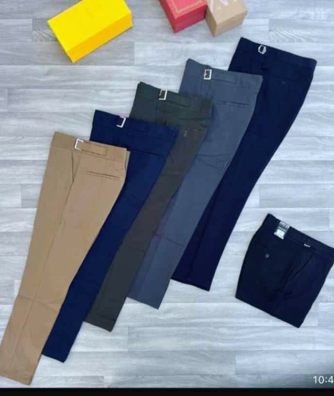 Men's beltless trousers