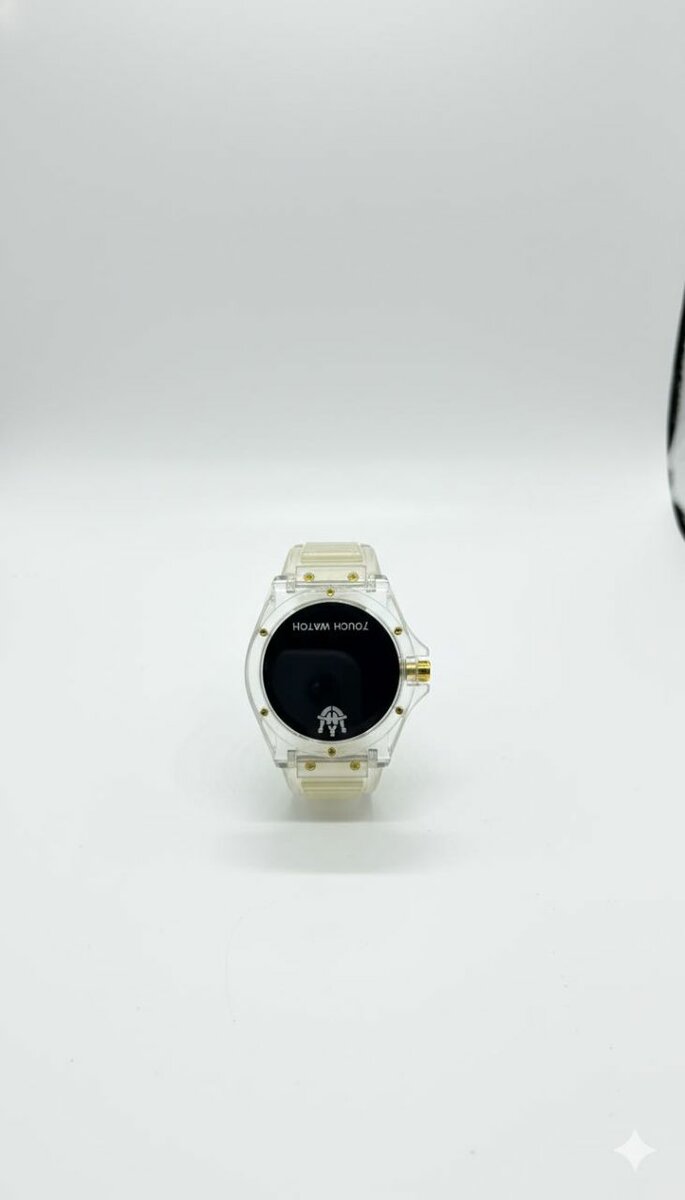 Montre tactile transparente élégante