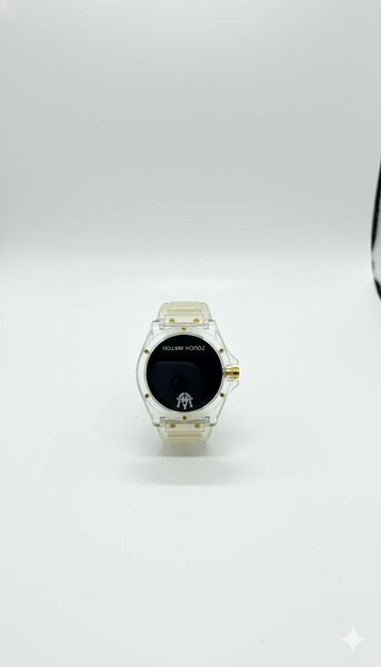 Montre tactile transparente élégante