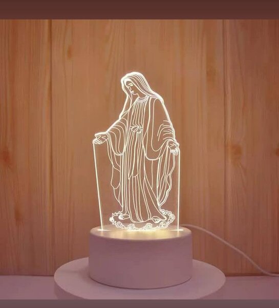 Lampe LED 3D Sainte