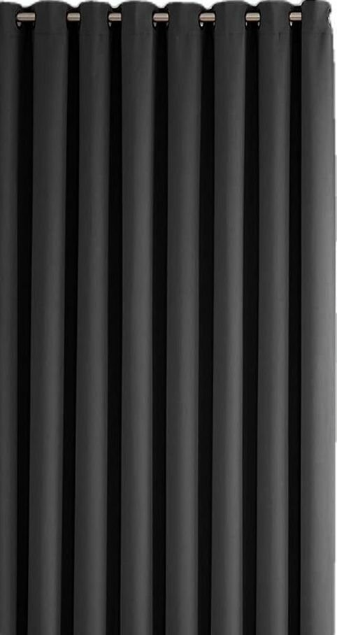 Grey dark curtain