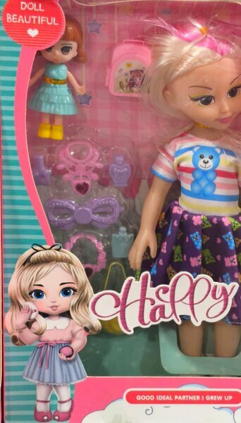 Poupée Happy blonde + mini poupée