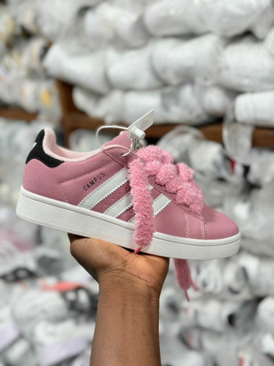 Baskets Campus Roses et Marron