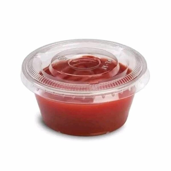 Coupelle de sauce en plastique
