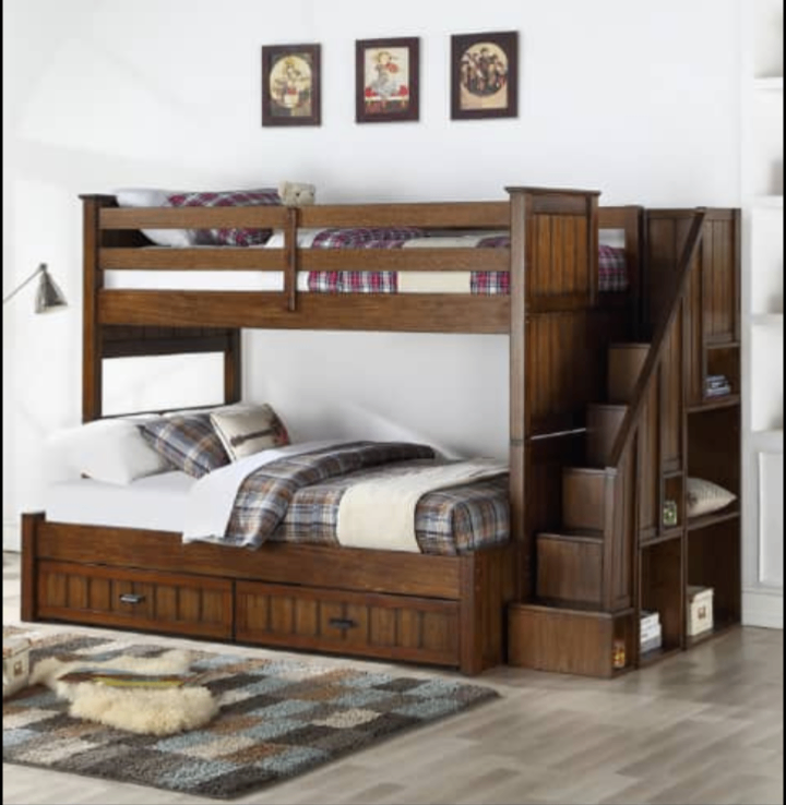 Lits superposés en bois massif