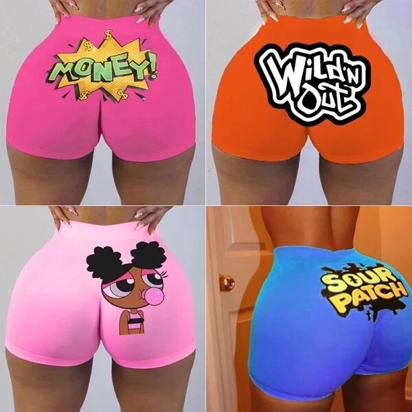 4 pieces women biker shorts