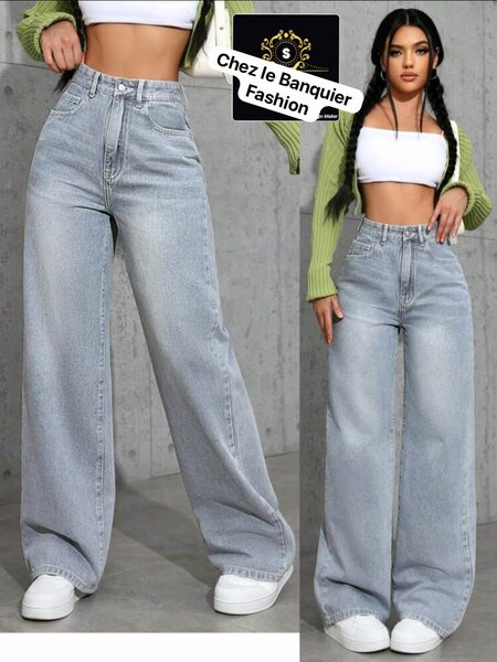 Jean large tendance femme