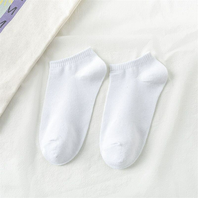 White Color Colorful Candy Color Ankle Socks