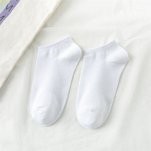 White Color Colorful Candy Color Ankle Socks