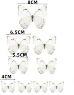 Artificial Butterflies for decorating cakes