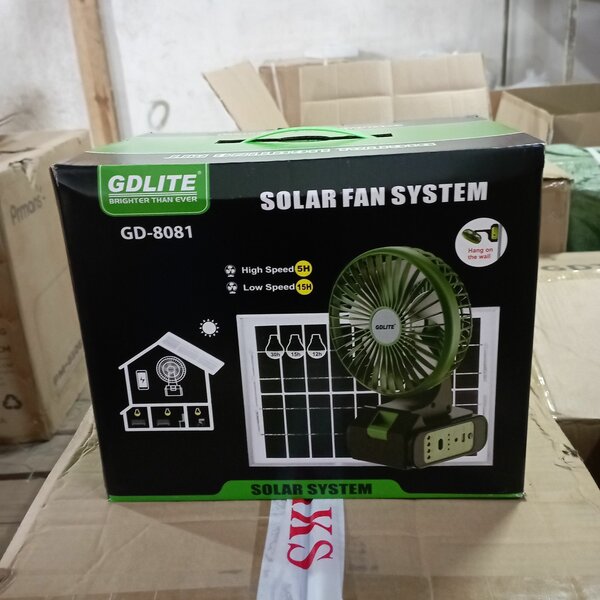 Coling sysytem solar fan