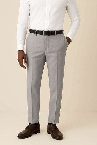 Pantalon classique gris homme