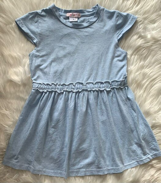 Robe Enfant Coton Bleu