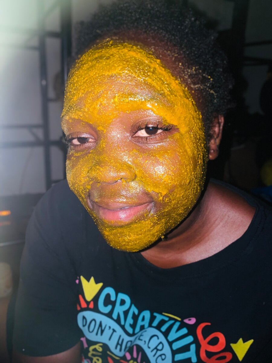 Turmeric scrub