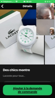 Montre élégante en acier