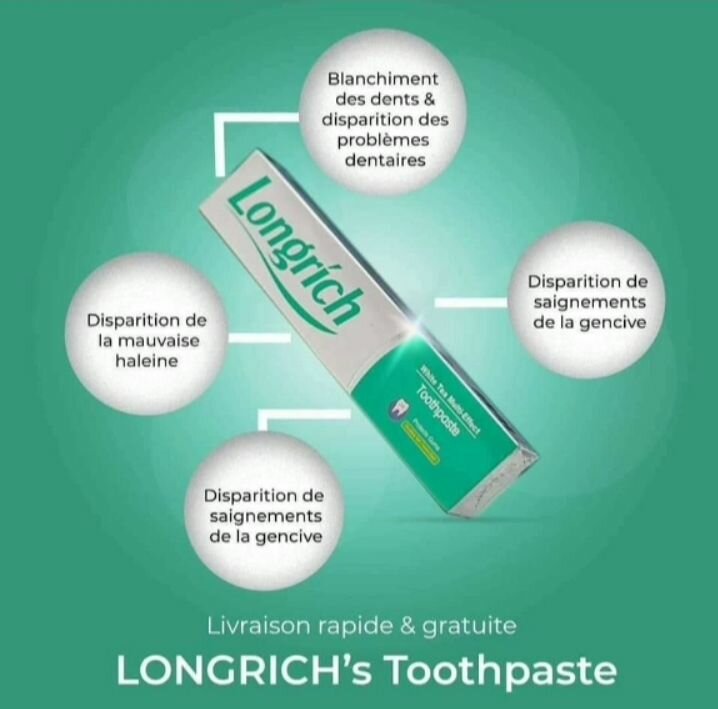 Dentifrice Longrich Blanchissant