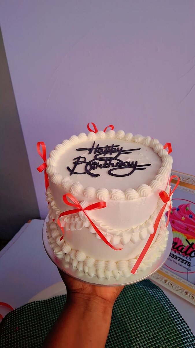 Vintage Birthday Cake