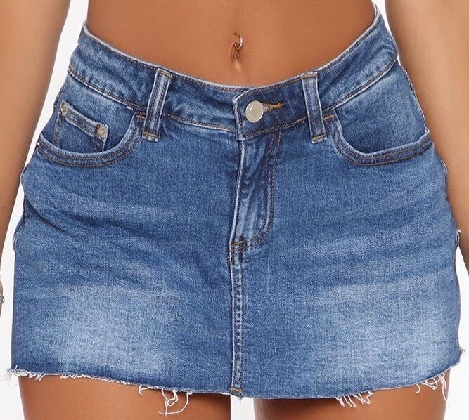 Mini-jupe en jean tendance