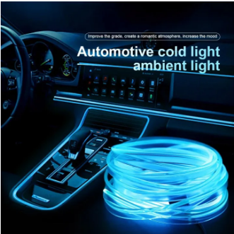 Universal Car Interior Decoration Multi Colour EL Wire Light 2 Meter Wire 5V USB Operated