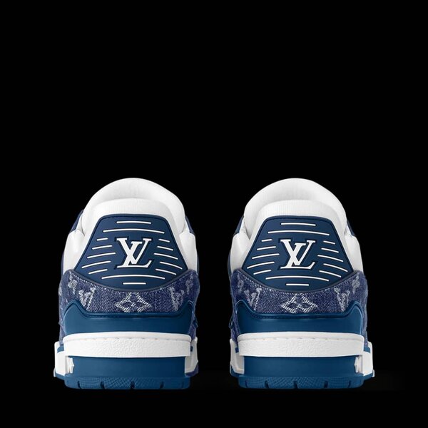 Baskets Homme Luxe Bleu Blanc