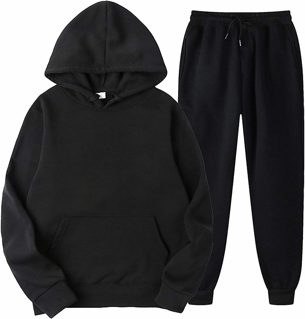 Men's sports two-piece, black