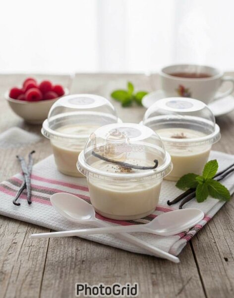 Dessert crémeux à la vanille