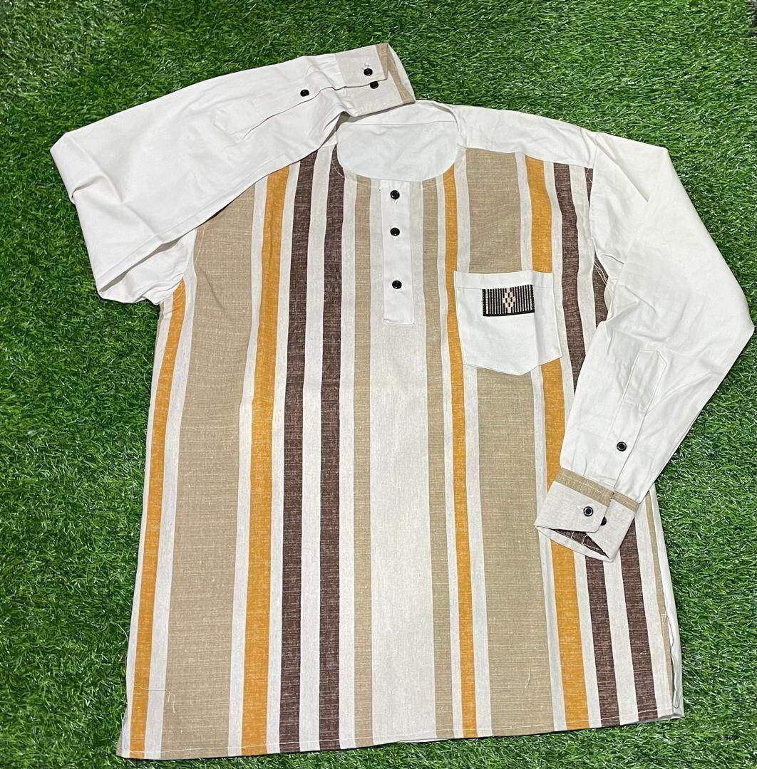 Chemise à rayures en coton