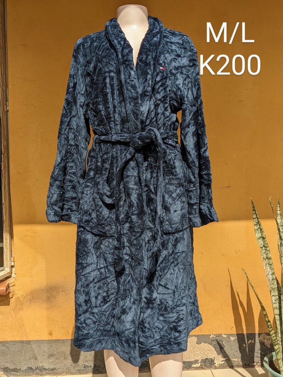 Women's Fleece Bathrobe black