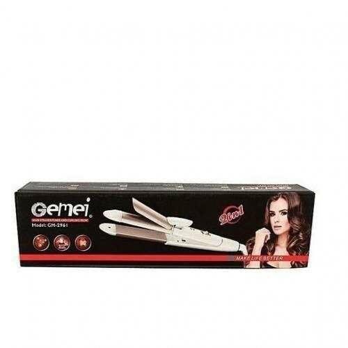 Lisseur et Boucleur 2-en-1 Gemei