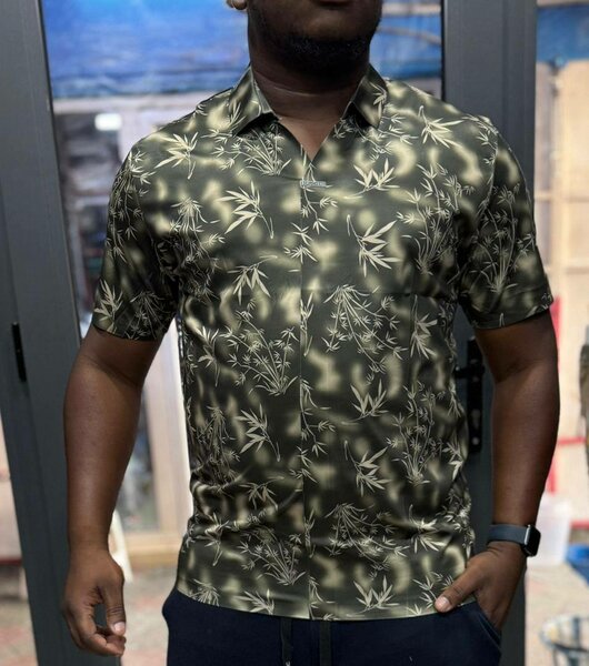 Chemise Homme Motif Bambou