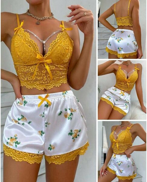 Ensemble Léger Nuit Floral Femme