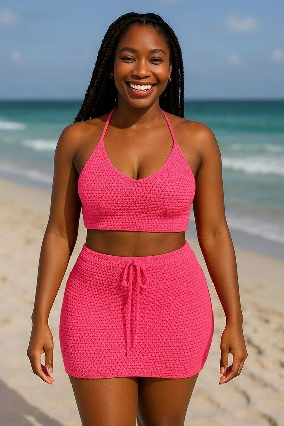 Tenue de Plage Crochet Femme