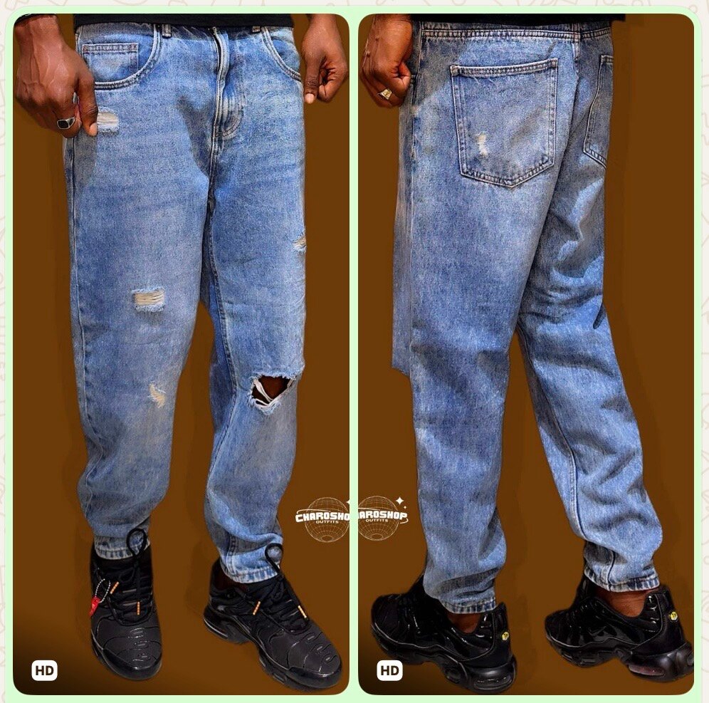 Jean décontracté déchiré homme