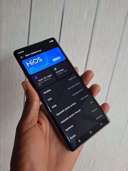 Smartphone Android HiOS performant
