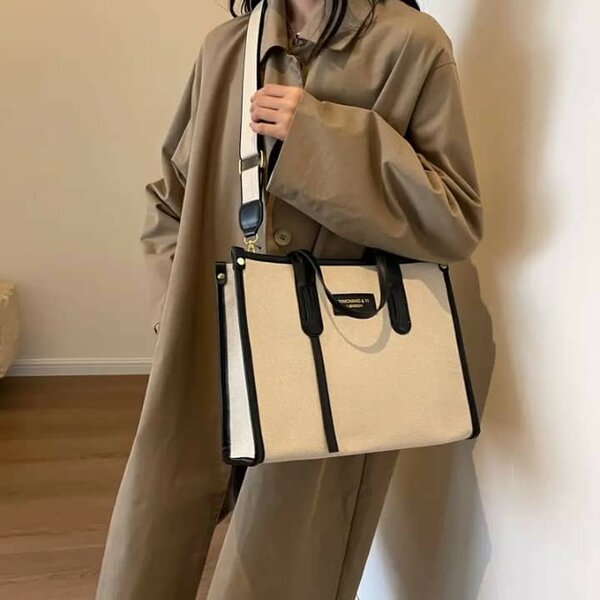 Sac fourre-tout élégant en toile