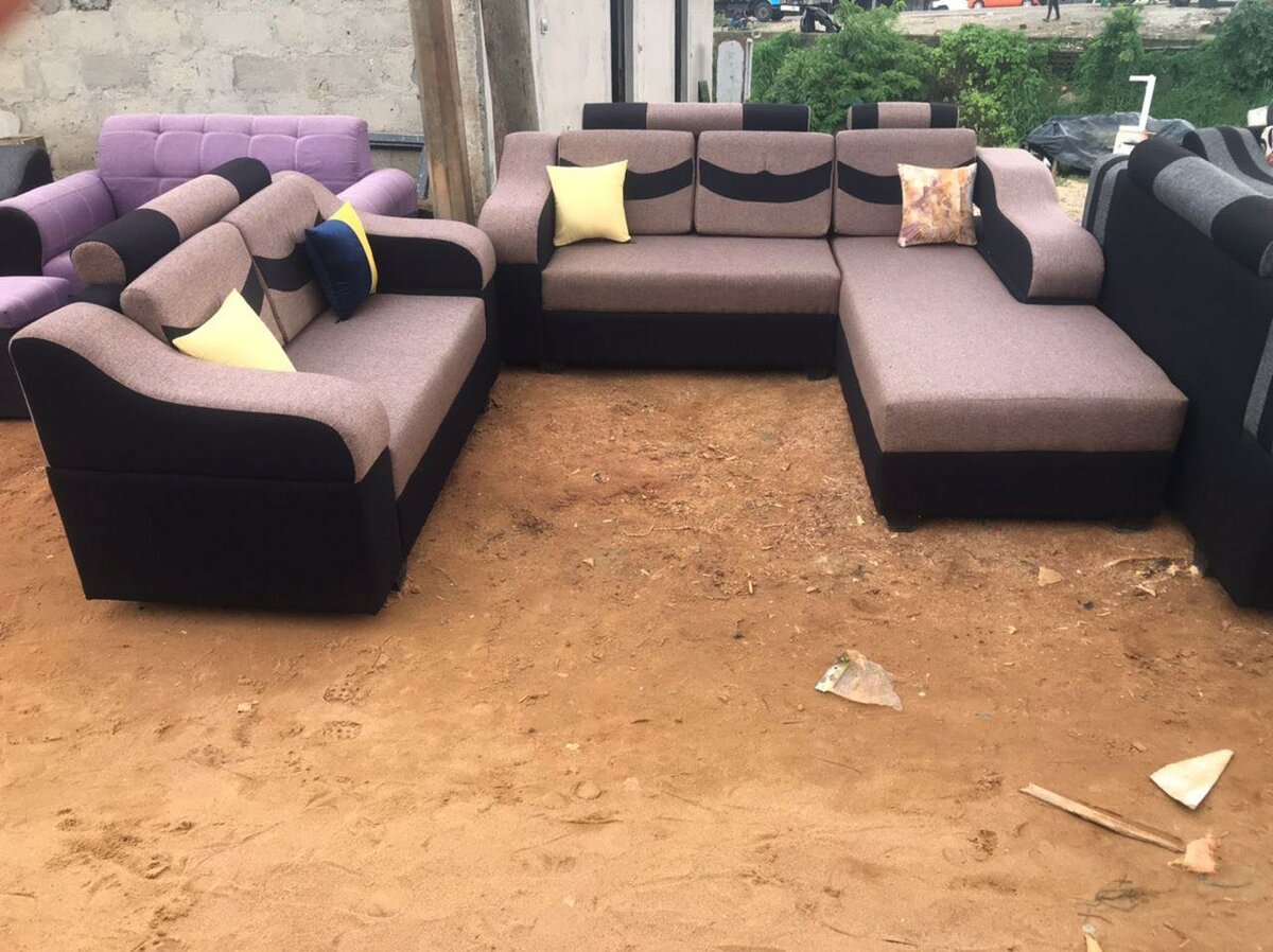 Salon moderne en tissu