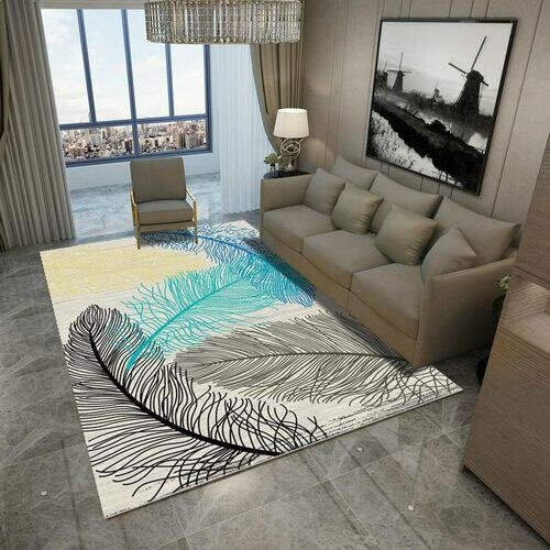 Tapis Plume Élégant Salon
