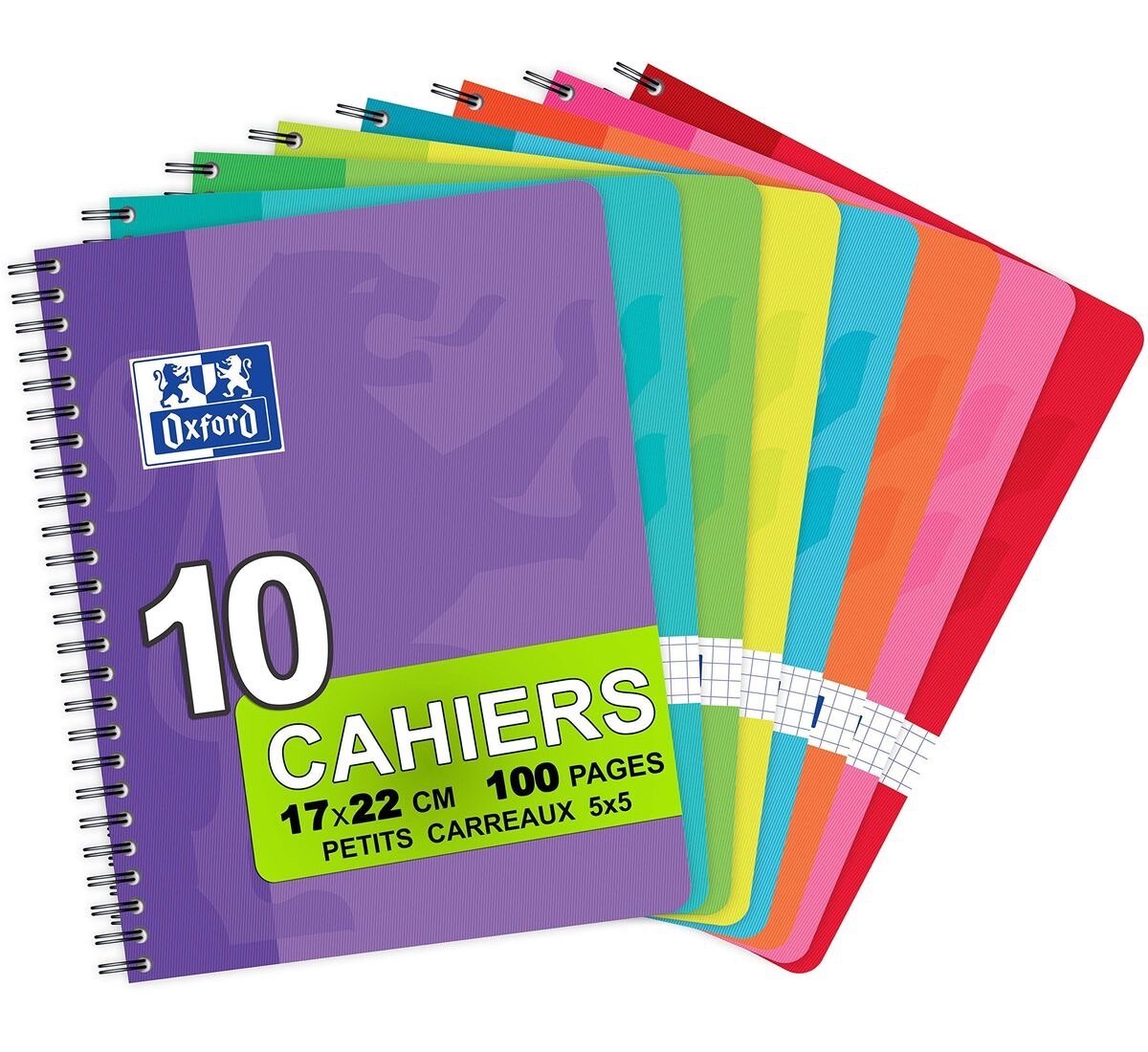 Cahiers Oxford 100 pages 5x5