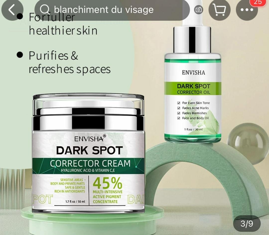 Crème pour les taches