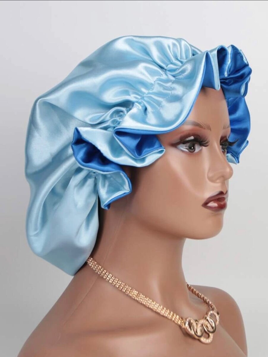 Satin hair bonnet