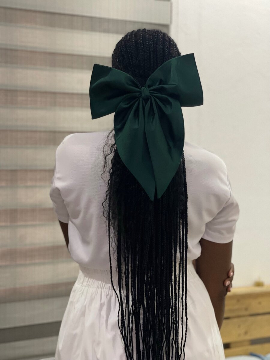 Hair bow ribbon clip