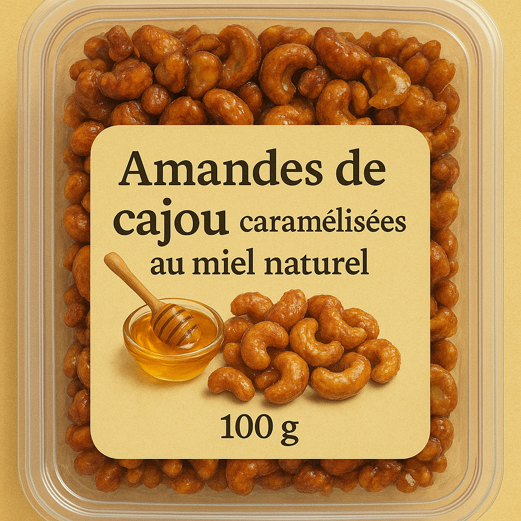 Noix de cajou au miel 200g