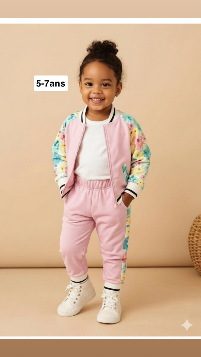 Ensemble sportif fille coloré