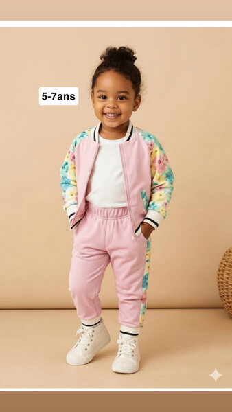 Ensemble sportif fille coloré