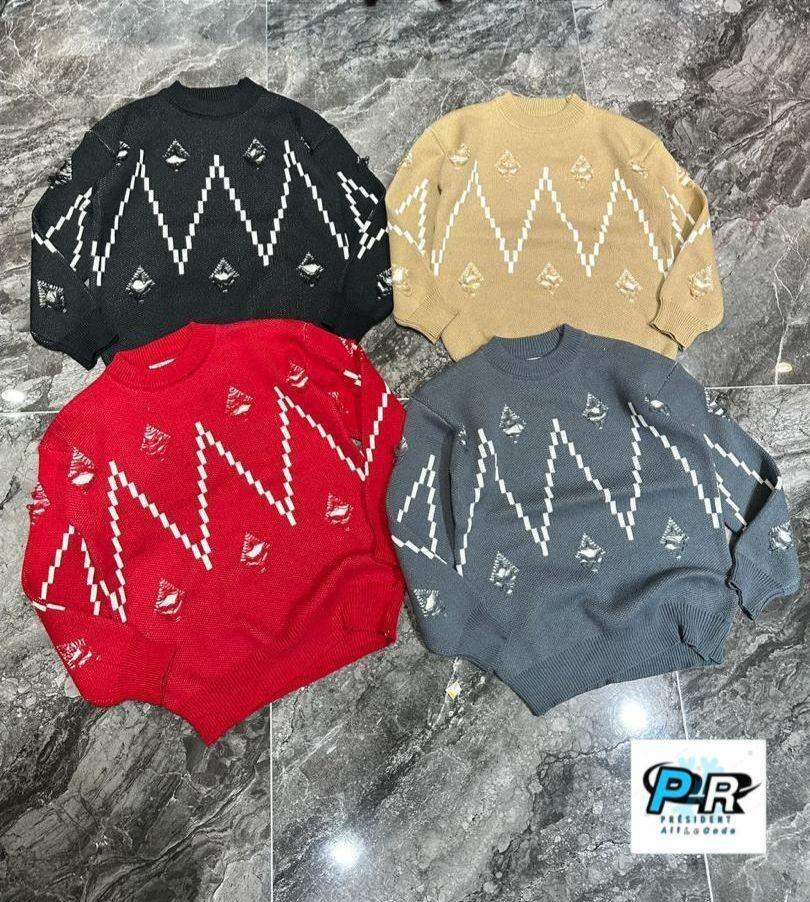 Pull ample graphique