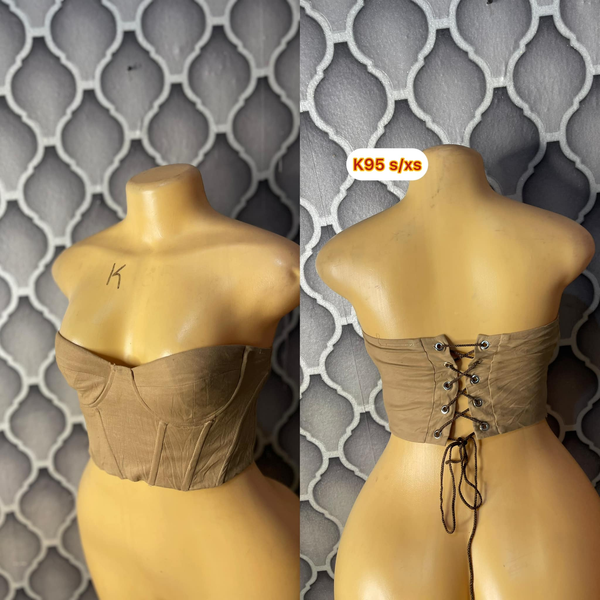 Beautiful thrifted corset tops and tops 