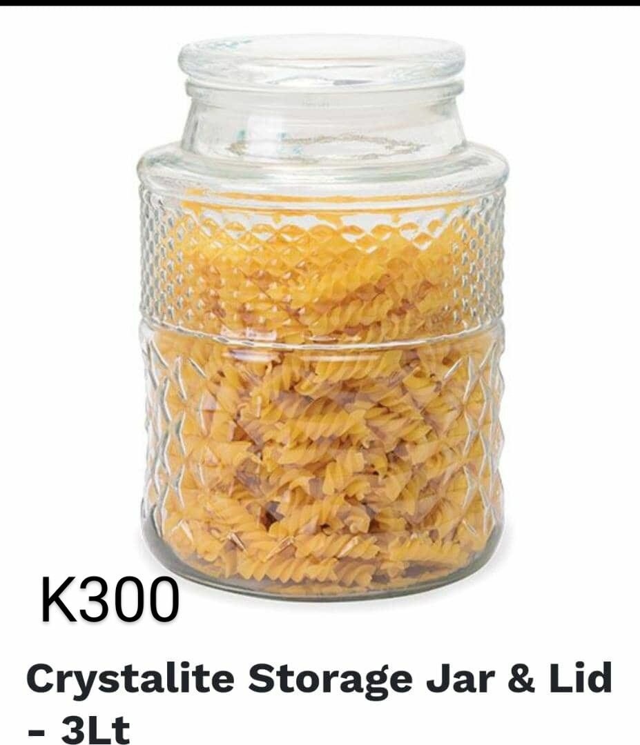 3lt crystallite storage jar with lid