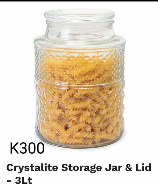 3lt crystallite storage jar with lid